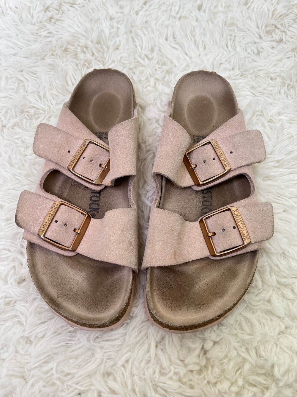 Birkenstock Pink Arizona Sandals Size 37